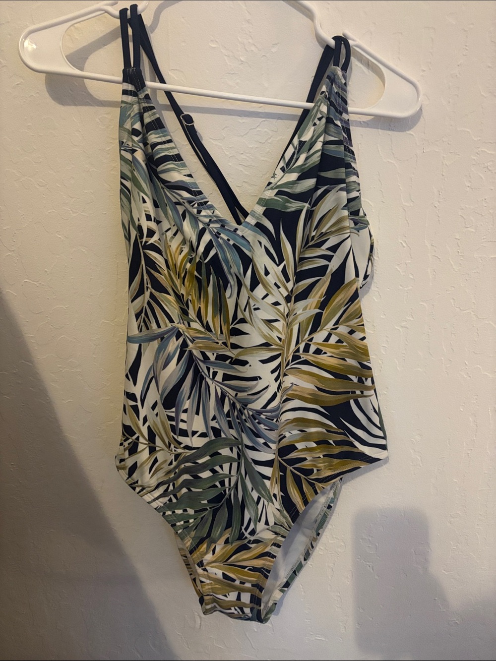 Tropical Leaf One-Piece Swimsuit - Green